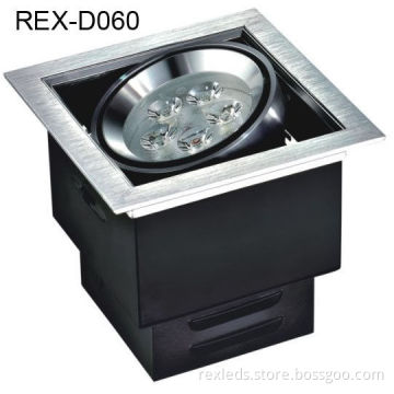 Rex - D060 5 10 15w Grille Led Down Light Fixtures For Brand Clothing Shop , Walkway 50000h Lifespan